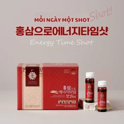 Nước Uống Hồng Sâm Energytime Shot - Energytime Shot With Kim’s Red Ginseng Extract 20ml x 20 Chai