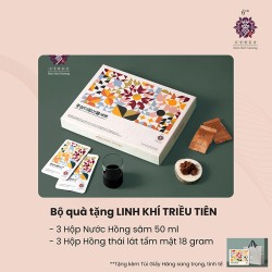 Bộ Quà Tặng Linh Khí Sức Khỏe (15 Gói Tonic x 50ml, 3 Gói Sâm Lát x 18g)