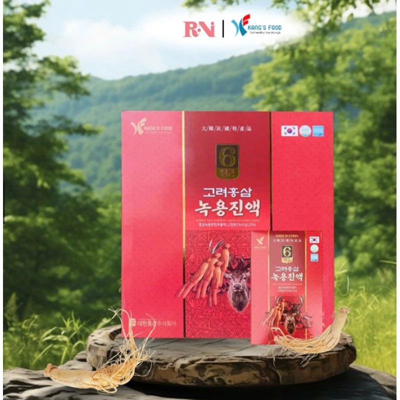 Nước Uống Hồng Sâm Nhung Hươu 50ml x 30 Gói - Korea Red Ginseng Deer Antlers Drink