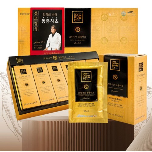 Nước Uống Đông Trùng Hạ Thảo Dodampos CM - Cordy 9 Cordyceps Militaris 80ml x 30 Gói