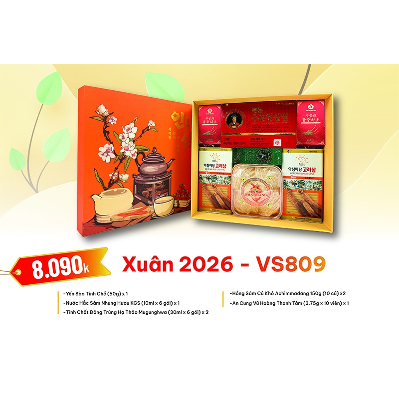 Quà Tặng Xuân 2026 - VS809 Quà Tặng Xuân 2026 - VS809