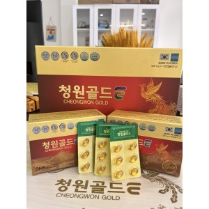 Tinh Dầu Thông Đỏ Chính Phủ Cheongwon Gold 120 Viên Hàn Quốc Hình Phượng Hoàng