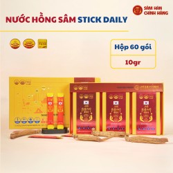 Thực Phẩm Bảo Vệ Sức Khỏe: Korean Red Ginseng Stick Daily 10g x 60 Gói Thực Phẩm Bảo Vệ Sức Khỏe: Korean Red Ginseng Stick Daily 10g x 60 Gói