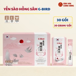 Hồng Sâm Yến Sào G-Bird 20g x 30 Stick Dạng Thạch