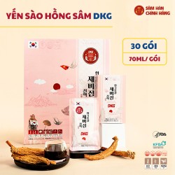 Yến Sào Hồng Sâm DKG 70ml x 30 Gói - Korean Red Ginseng Birds Nest Extract DKG