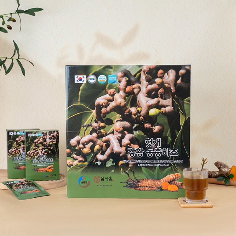 Thực Phẩm Bổ Sung Hovenia Dulcis Nghệ Vàng Đông Trùng Hạ Thảo 70ml x 30 Gói