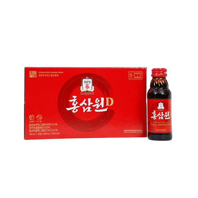 Nước Hồng Sâm Won D 100ml x 10 Chai - HongSamWon KGC