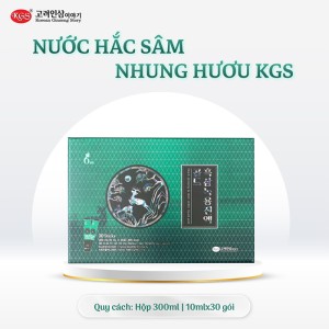 Chiết Xuất Hắc Sâm Nhung Hươu KGS - Black Ginseng Deer Antler Liquid Gold KGS 10ml x 30 Gói