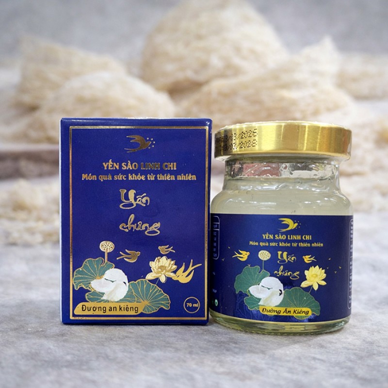 Yến Sào Linh Chi Đường Ăn Kiêng Lọ 70ml