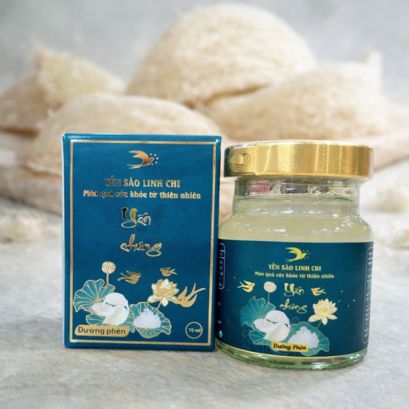 Yến Sào Linh Chi Đường Phèn Lọ 70ml